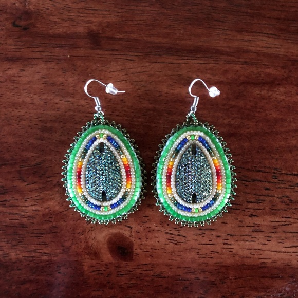 Seed Bead Earrings - Picture 3 of 8